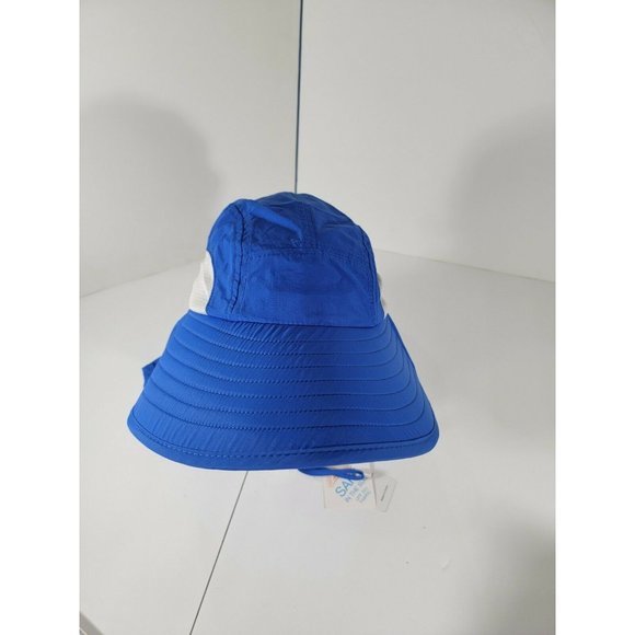 NWT Full Protection Coverage Hat Blue One Size Adjustable Connectyle UPF 50+ - Picture 2 of 11